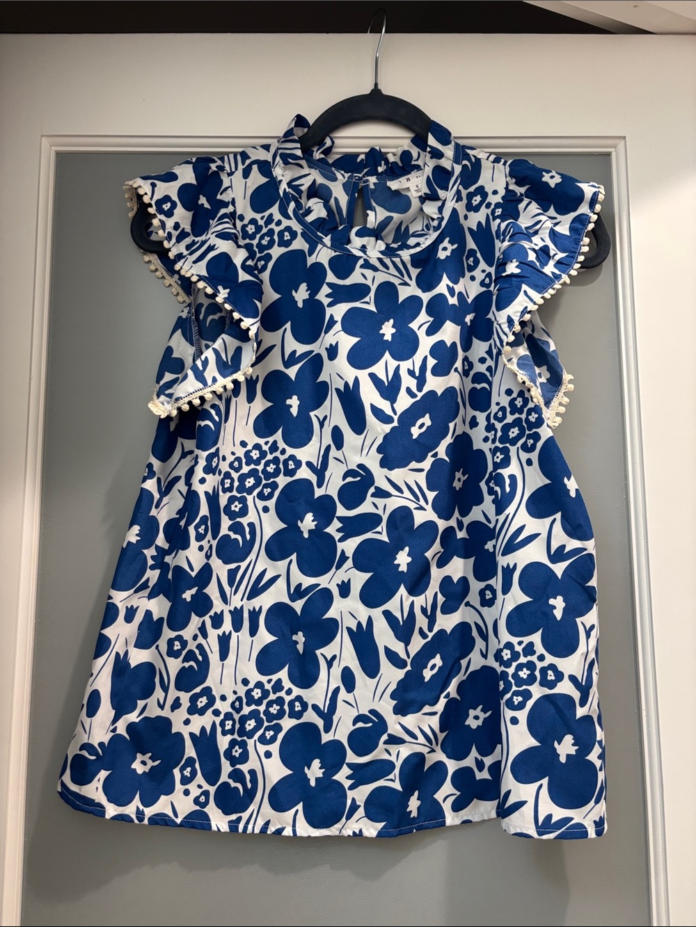 Blue Floral THML Top